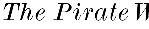 Font : MonotypeModernWide-Italic Custom Text : The Pirate Way Test your own text here Click to download or to view this font on a tshirt that can be custom printed in Bali