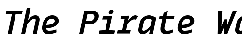 Font : MonoxBoldItalic Custom Text : The Pirate Way Test your own text here Click to download or to view this font on a tshirt that can be custom printed in Bali
