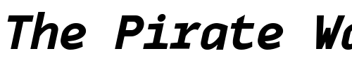 Font : MonoxExtraBoldItalic Custom Text : The Pirate Way Test your own text here Click to download or to view this font on a tshirt that can be custom printed in Bali