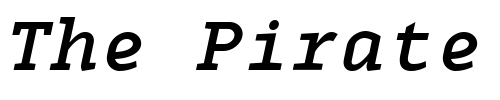Font : MonoxSerifBoldItalic Custom Text : The Pirate Way Test your own text here Click to download or to view this font on a tshirt that can be custom printed in Bali
