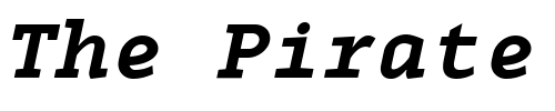 Font : MonoxSerifExtraBoldItalic Custom Text : The Pirate Way Test your own text here Click to download or to view this font on a tshirt that can be custom printed in Bali