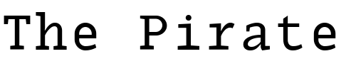 Font : MonoxSerifRegular Custom Text : The Pirate Way Test your own text here Click to download or to view this font on a tshirt that can be custom printed in Bali