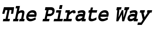 Font : MonumentCondensed-Italic Custom Text : The Pirate Way Test your own text here Click to download or to view this font on a tshirt that can be custom printed in Bali