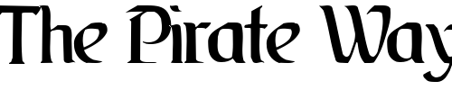 Font : MoonDogText111-Regular Custom Text : The Pirate Way Test your own text here Click to download or to view this font on a tshirt that can be custom printed in Bali