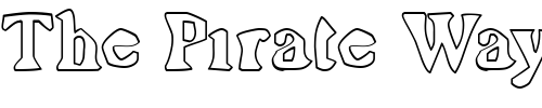 Font : Mope-Outline Custom Text : The Pirate Way Test your own text here Click to download or to view this font on a tshirt that can be custom printed in Bali