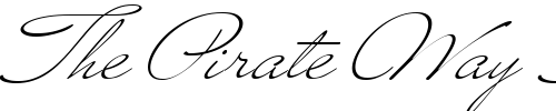Font : MrBlaketon Custom Text : The Pirate Way Test your own text here Click to download or to view this font on a tshirt that can be custom printed in Bali