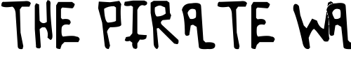 Font : Mrnikas Custom Text : The Pirate Way Test your own text here Click to download or to view this font on a tshirt that can be custom printed in Bali