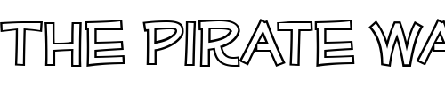 Font : Mufferaw-Outline Custom Text : The Pirate Way Test your own text here Click to download or to view this font on a tshirt that can be custom printed in Bali