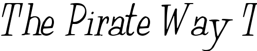 Font : MuggyNew84-Regular Custom Text : The Pirate Way Test your own text here Click to download or to view this font on a tshirt that can be custom printed in Bali