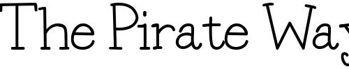 Font : MummBasic-Normal Custom Text : The Pirate Way Test your own text here Click to download or to view this font on a tshirt that can be custom printed in Bali