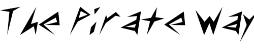 Font : MunsyFont Custom Text : The Pirate Way Test your own text here Click to download or to view this font on a tshirt that can be custom printed in Bali