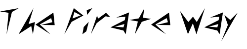 Font : MunsyFont-Light Custom Text : The Pirate Way Test your own text here Click to download or to view this font on a tshirt that can be custom printed in Bali