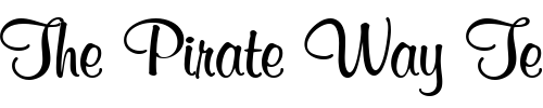 Font : Murray_Becker_Bold Custom Text : The Pirate Way Test your own text here Click to download or to view this font on a tshirt that can be custom printed in Bali