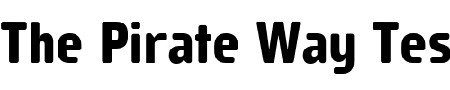 Font : Mustardo-Regular Custom Text : The Pirate Way Test your own text here Click to download or to view this font on a tshirt that can be custom printed in Bali