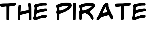 Font : My-E-Go Custom Text : The Pirate Way Test your own text here Click to download or to view this font on a tshirt that can be custom printed in Bali