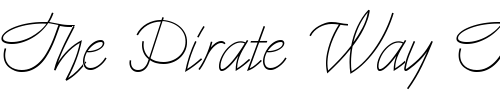 Font : MyDearWatsonNF Custom Text : The Pirate Way Test your own text here Click to download or to view this font on a tshirt that can be custom printed in Bali