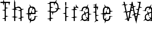 Font : MyhotaWithSpikes Custom Text : The Pirate Way Test your own text here Click to download or to view this font on a tshirt that can be custom printed in Bali