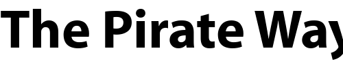 Font : Myriad-Bold Custom Text : The Pirate Way Test your own text here Click to download or to view this font on a tshirt that can be custom printed in Bali