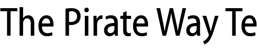 Font : Myriad-Condensed-Web Custom Text : The Pirate Way Test your own text here Click to download or to view this font on a tshirt that can be custom printed in Bali