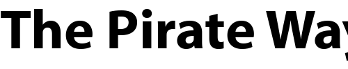 Font : Myriad-Web-Bold Custom Text : The Pirate Way Test your own text here Click to download or to view this font on a tshirt that can be custom printed in Bali