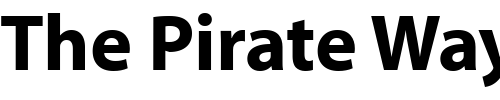 Font : MyriadBold Custom Text : The Pirate Way Test your own text here Click to download or to view this font on a tshirt that can be custom printed in Bali