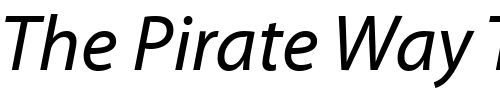 Font : MyriadRegularItalic Custom Text : The Pirate Way Test your own text here Click to download or to view this font on a tshirt that can be custom printed in Bali