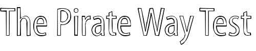 Font : MyriadSketch Custom Text : The Pirate Way Test your own text here Click to download or to view this font on a tshirt that can be custom printed in Bali