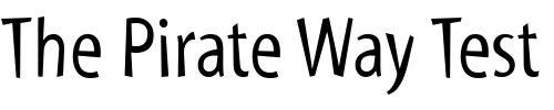 Font : MyriadTilt Custom Text : The Pirate Way Test your own text here Click to download or to view this font on a tshirt that can be custom printed in Bali