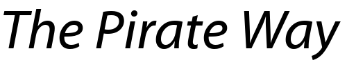 Font : MyriadWebPro-Italic Custom Text : The Pirate Way Test your own text here Click to download or to view this font on a tshirt that can be custom printed in Bali