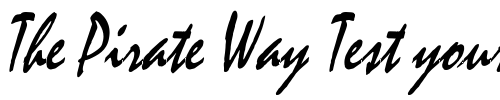 Font : Mystic-Thin-Italic Custom Text : The Pirate Way Test your own text here Click to download or to view this font on a tshirt that can be custom printed in Bali