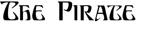 Font : MysticSCapsSSK Custom Text : The Pirate Way Test your own text here Click to download or to view this font on a tshirt that can be custom printed in Bali
