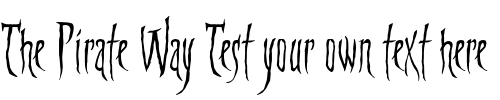 Font : Mythnight Custom Text : The Pirate Way Test your own text here Click to download or to view this font on a tshirt that can be custom printed in Bali