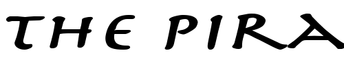Font : Mythology-Extended-BoldItalic Custom Text : The Pirate Way Test your own text here Click to download or to view this font on a tshirt that can be custom printed in Bali