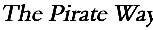 Font : Nadine-2-BoldItalic Custom Text : The Pirate Way Test your own text here Click to download or to view this font on a tshirt that can be custom printed in Bali