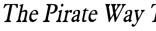 Font : Nadine-Condensed-Italic Custom Text : The Pirate Way Test your own text here Click to download or to view this font on a tshirt that can be custom printed in Bali