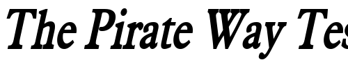 Font : Nadine-Thin-BoldItalic Custom Text : The Pirate Way Test your own text here Click to download or to view this font on a tshirt that can be custom printed in Bali