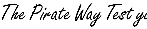 Font : Nano-Script-SSi Custom Text : The Pirate Way Test your own text here Click to download or to view this font on a tshirt that can be custom printed in Bali