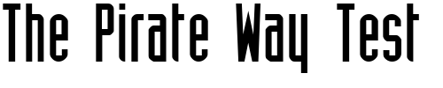 Font : NeuTwoRegular Custom Text : The Pirate Way Test your own text here Click to download or to view this font on a tshirt that can be custom printed in Bali
