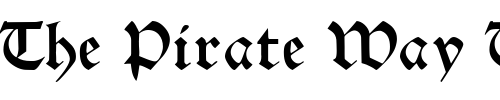 Font : Neue-Schwabacher Custom Text : The Pirate Way Test your own text here Click to download or to view this font on a tshirt that can be custom printed in Bali