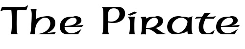 Font : NeueHammerUnziale2 Custom Text : The Pirate Way Test your own text here Click to download or to view this font on a tshirt that can be custom printed in Bali