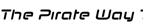 Font : Neuropol-Nova-Bold-Italic Custom Text : The Pirate Way Test your own text here Click to download or to view this font on a tshirt that can be custom printed in Bali