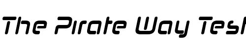 Font : Neuropol-Nova-Cnd-Bold-Italic Custom Text : The Pirate Way Test your own text here Click to download or to view this font on a tshirt that can be custom printed in Bali