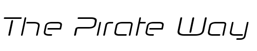 Font : Neuropol-Nova-Lite-Italic Custom Text : The Pirate Way Test your own text here Click to download or to view this font on a tshirt that can be custom printed in Bali