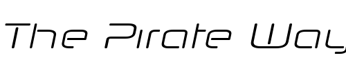 Font : Neuropol-Nova-Xp-Lt-Italic Custom Text : The Pirate Way Test your own text here Click to download or to view this font on a tshirt that can be custom printed in Bali