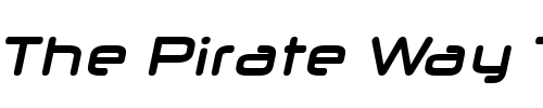 Font : Neuropol-X-Bold-Italic Custom Text : The Pirate Way Test your own text here Click to download or to view this font on a tshirt that can be custom printed in Bali