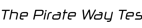 Font : Neuropol-X-Cnd-Italic Custom Text : The Pirate Way Test your own text here Click to download or to view this font on a tshirt that can be custom printed in Bali