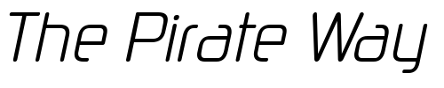 Font : Neuropol-X-Cnd-Lite-Italic Custom Text : The Pirate Way Test your own text here Click to download or to view this font on a tshirt that can be custom printed in Bali