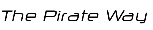 Font : Neuropol-X-Italic Custom Text : The Pirate Way Test your own text here Click to download or to view this font on a tshirt that can be custom printed in Bali