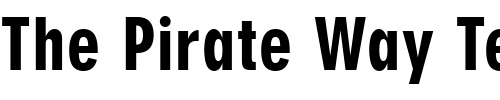 Font : NeuzeitGroTBlaExtCon Custom Text : The Pirate Way Test your own text here Click to download or to view this font on a tshirt that can be custom printed in Bali