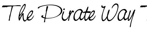 Font : NevilleScript-Italic Custom Text : The Pirate Way Test your own text here Click to download or to view this font on a tshirt that can be custom printed in Bali